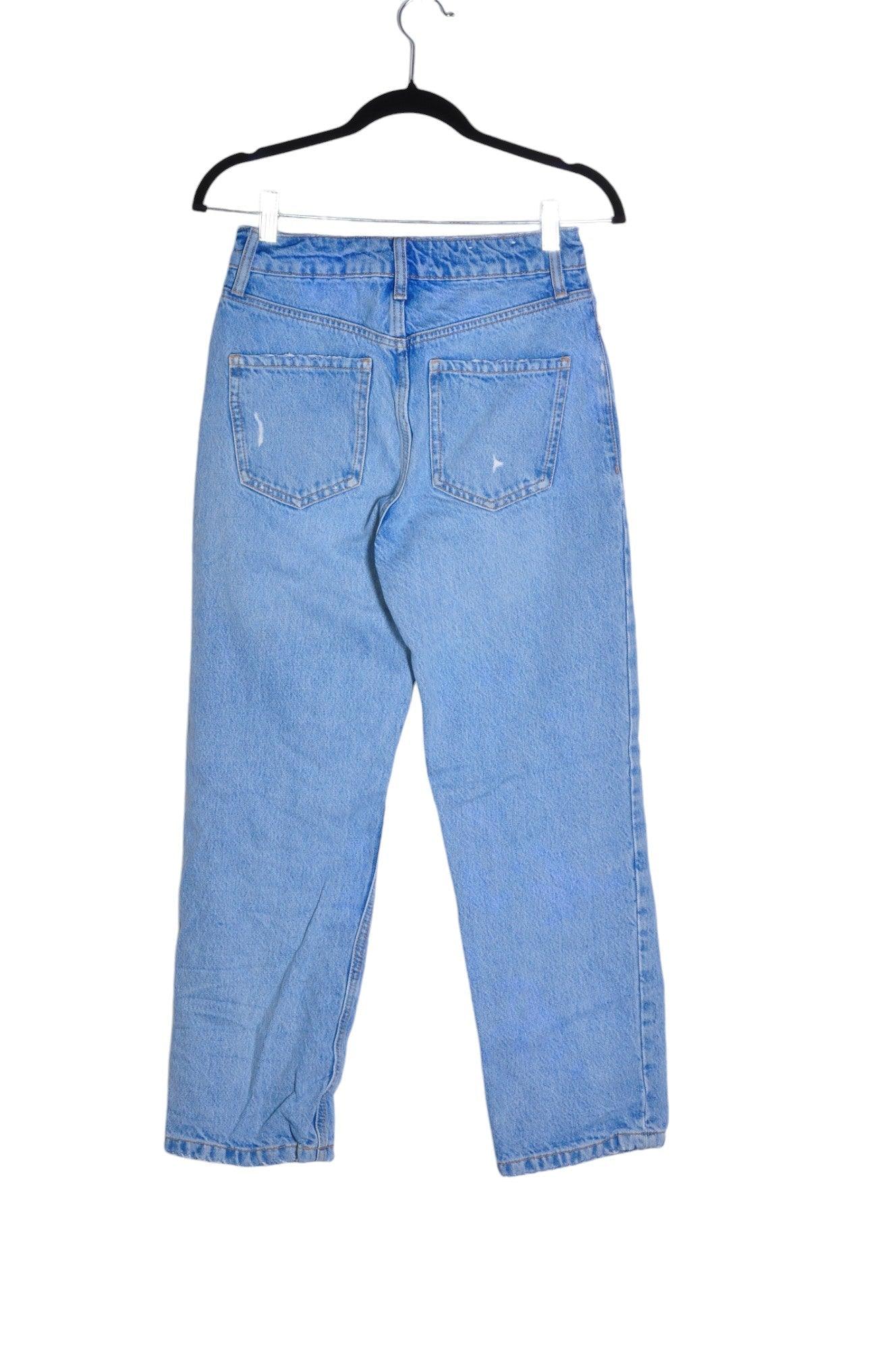 DYNAMITE Women Straight-Legged Jeans Regular fit in Blue - Size 25 | 17.29 $ KOOP