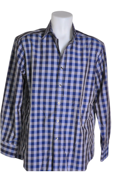 MICHAEL KORS Men Button Down Tops Regular fit in Blue - Size 16 | 69.99 $ KOOP