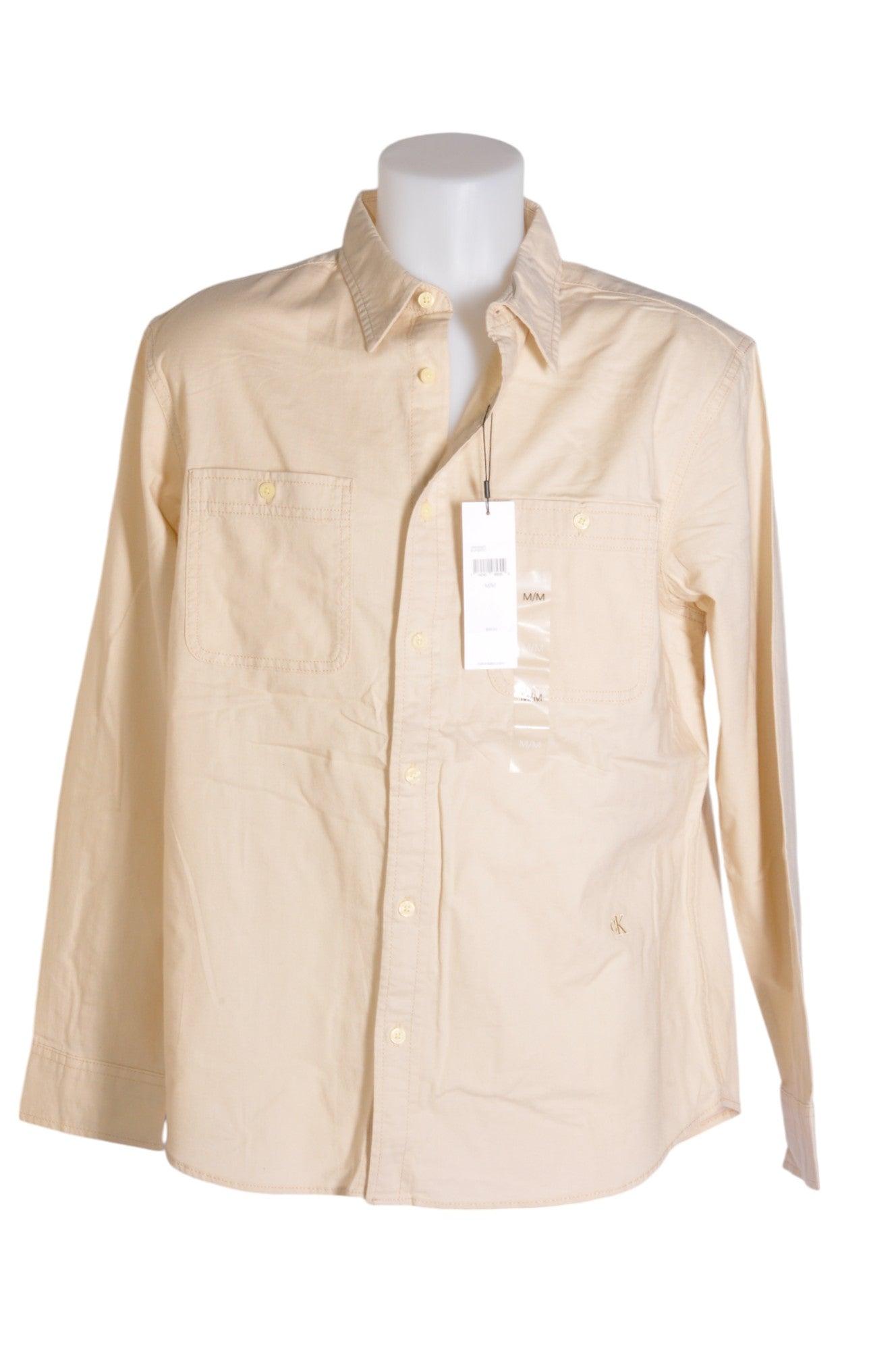 CALVIN KLEIN Women Button Down Tops Regular fit in Beige - Size M | 29.99 $ KOOP