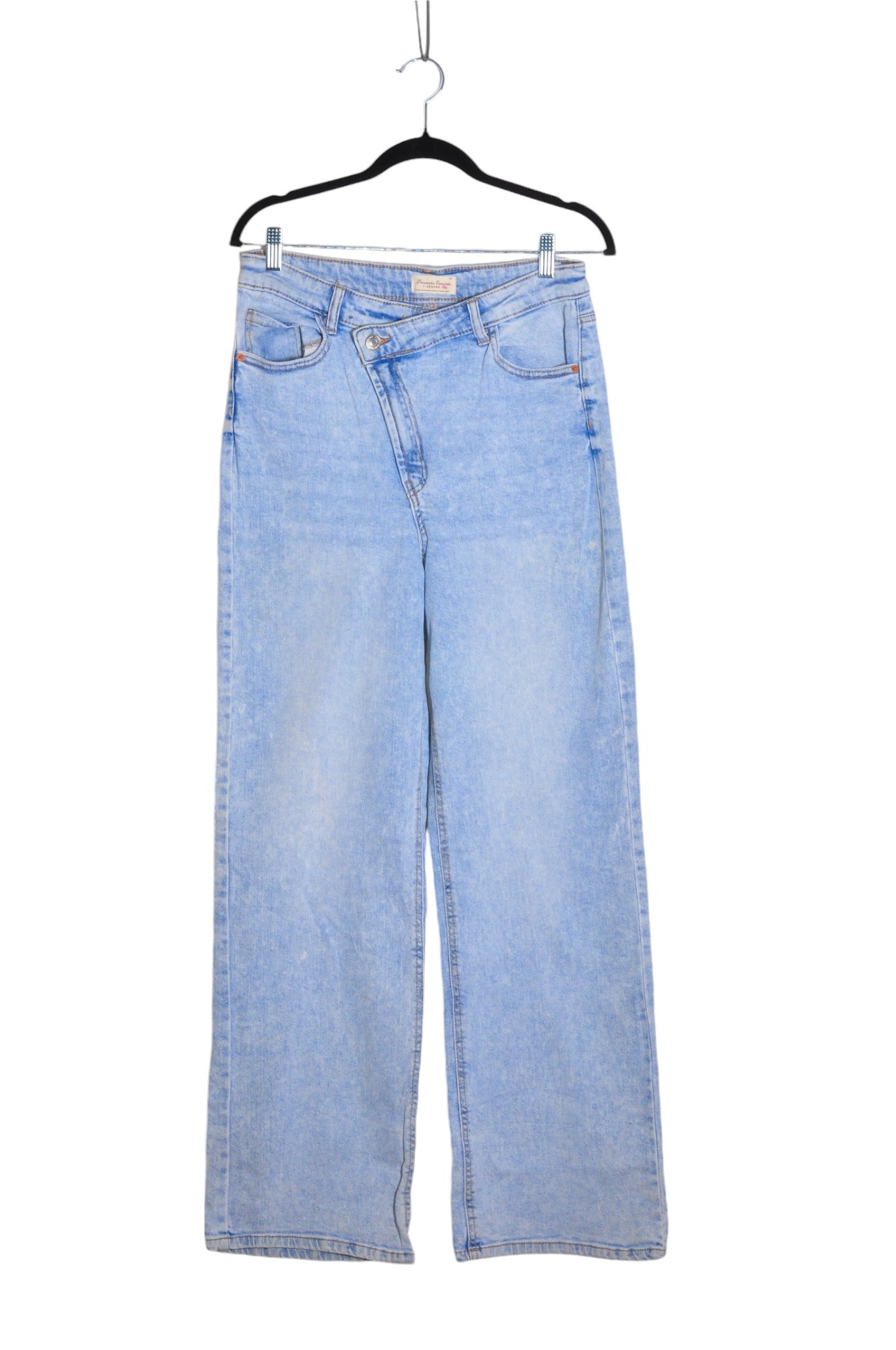 ARDENE Women Straight-Legged Jeans Regular fit in Blue - Size L | 10.99 $ KOOP