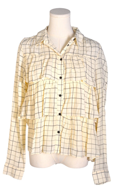 VERO MODA Women Button Down Tops Regular fit in Beige - Size M | 12.29 $ KOOP