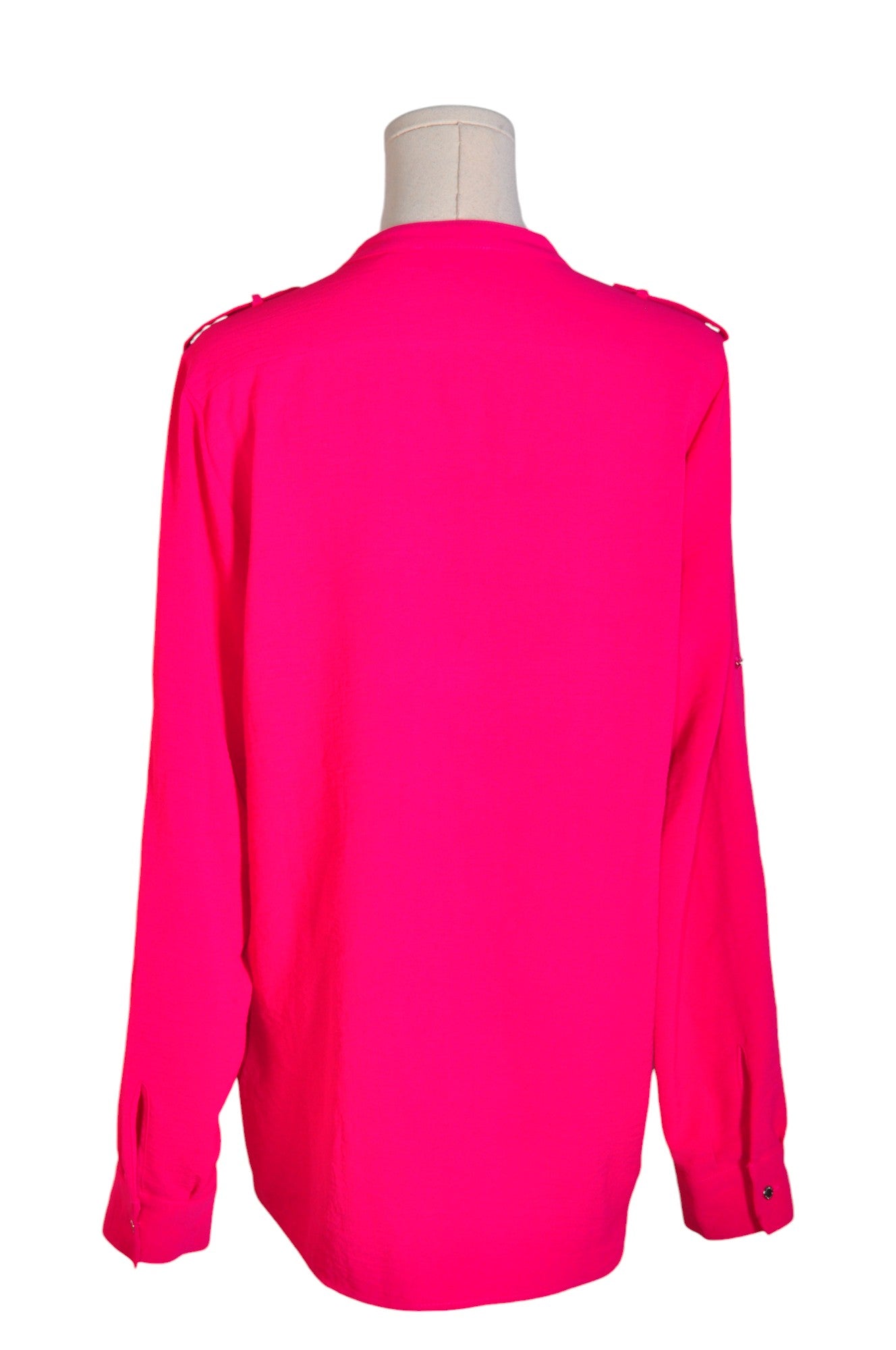 CALVIN KLEIN Women Button Down Tops Regular fit in Pink - Size M | 32.29 $ KOOP