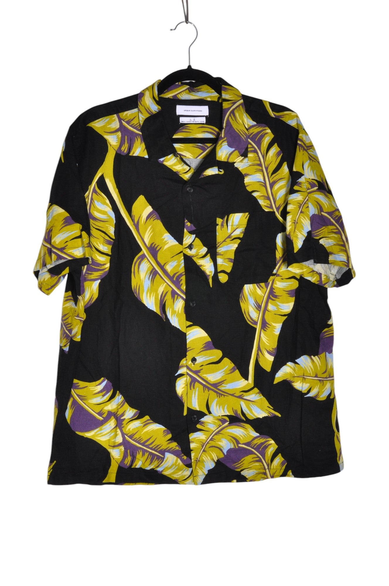 URBAN OUTFITTERS Men Button Down Tops Regular fit in Black - Size L | 12.2 $ KOOP