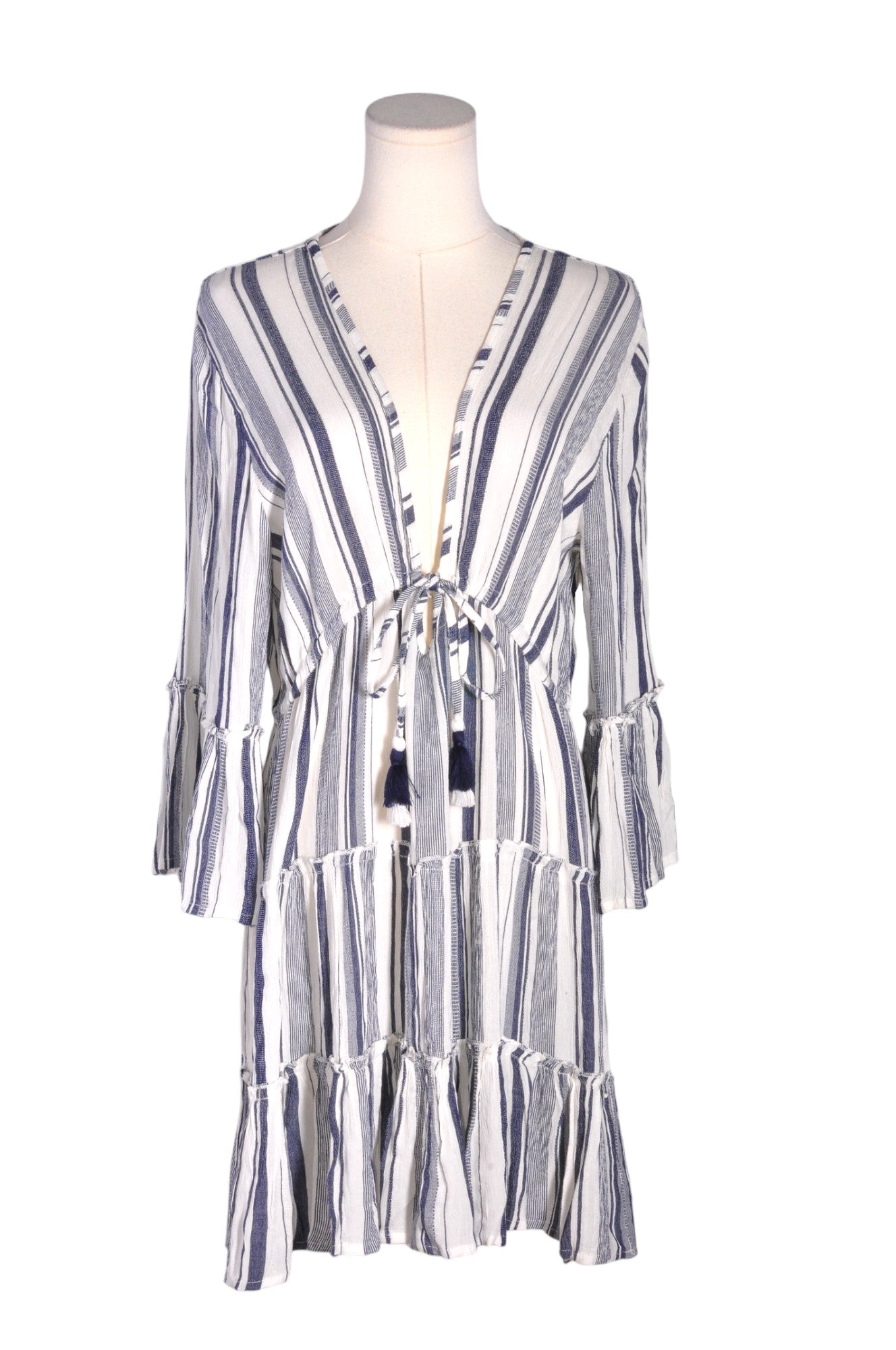 BLUE ISLAND Women Wrap Dresses Regular fit in White - Size M | 9.99 $ KOOP