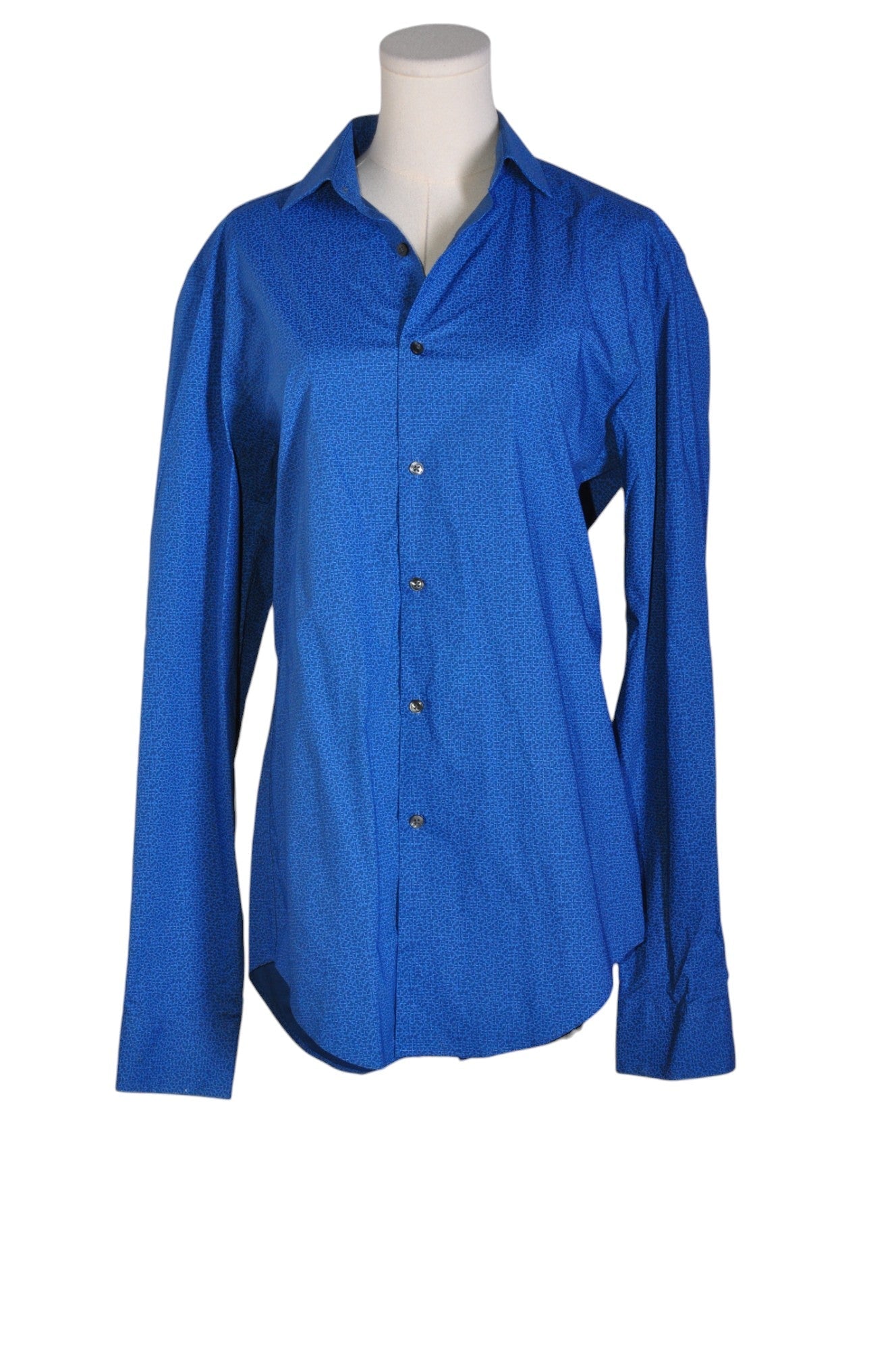 CALVIN KLEIN Men Button Down Tops Regular fit in Blue - Size M | 22.39 $ KOOP