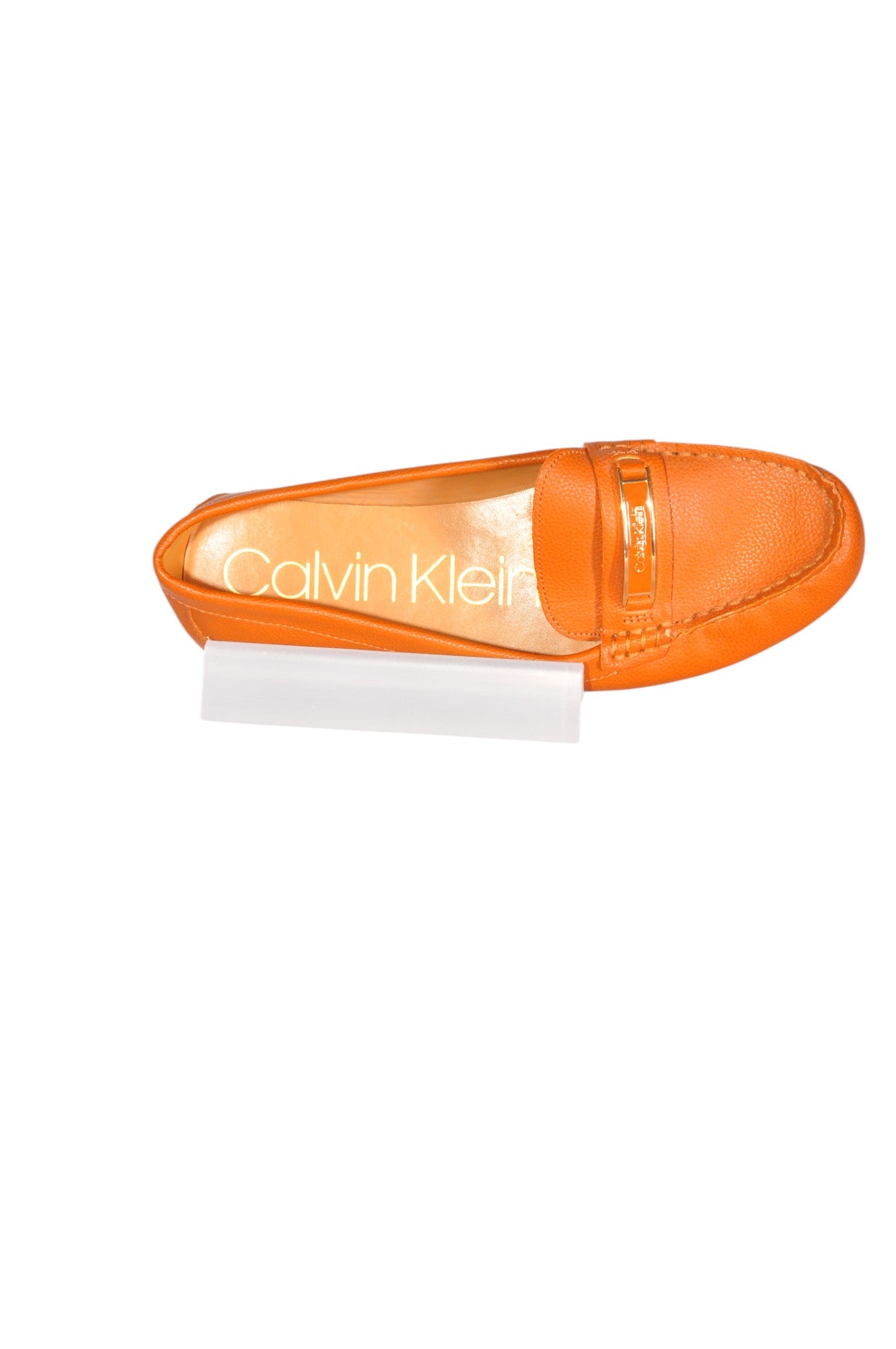 CALVIN KLEIN Women Flat Shoes Regular fit in Orange - Size 8.5 | 34.39 $ KOOP
