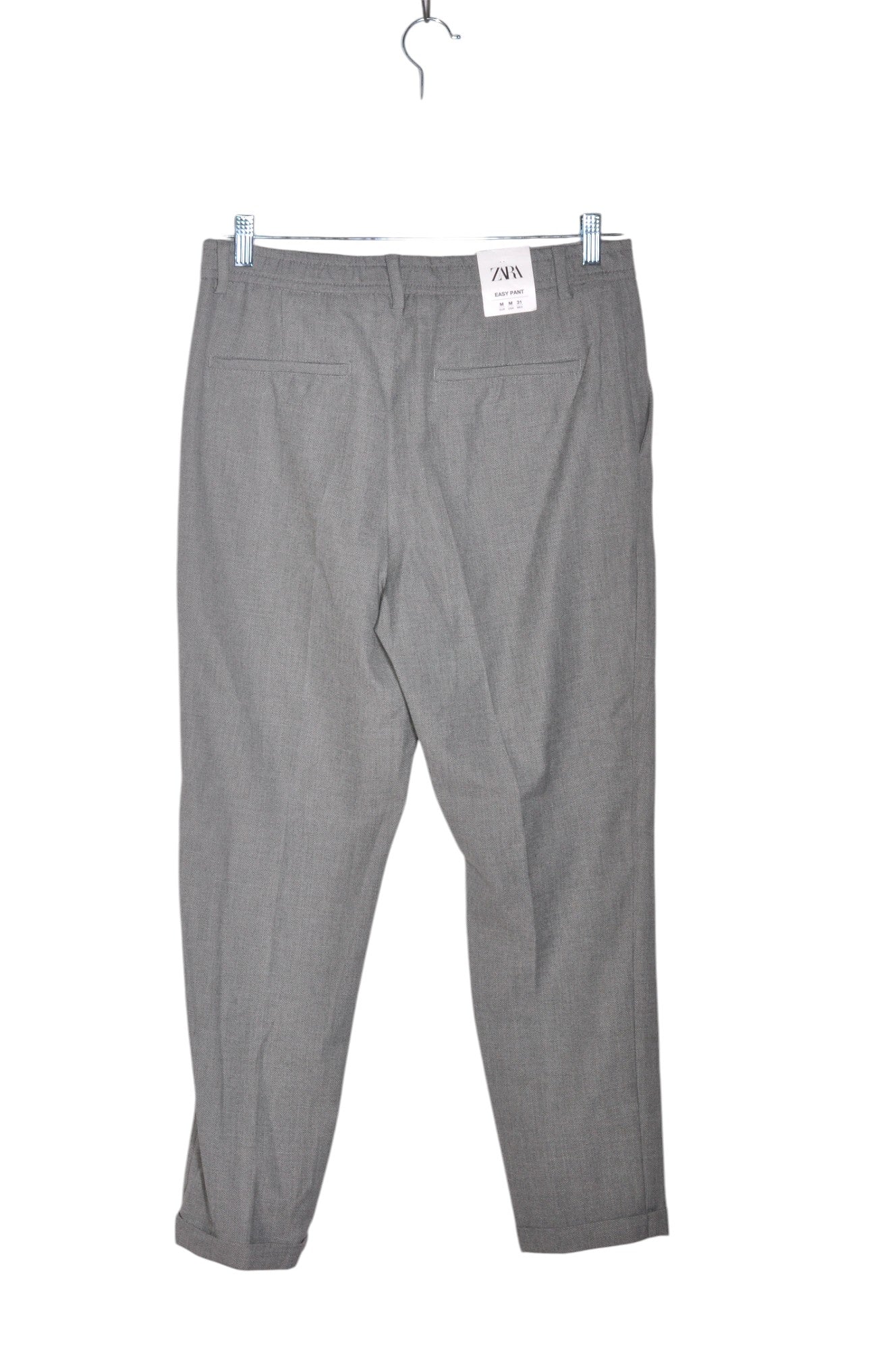 ZARA Women Work Pants Regular fit in Gray - Size M | 13.99 $ KOOP