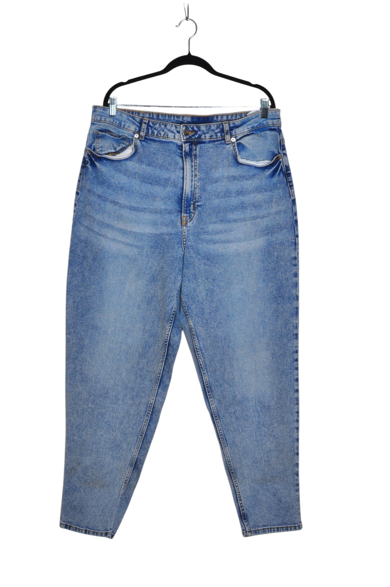 H&M Women Straight-Legged Jeans Regular fit in Blue - Size 16 | 10.29 $ KOOP