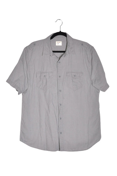 OLD NAVY Men Button Down Tops Regular fit in Gray - Size L | 13.99 $ KOOP
