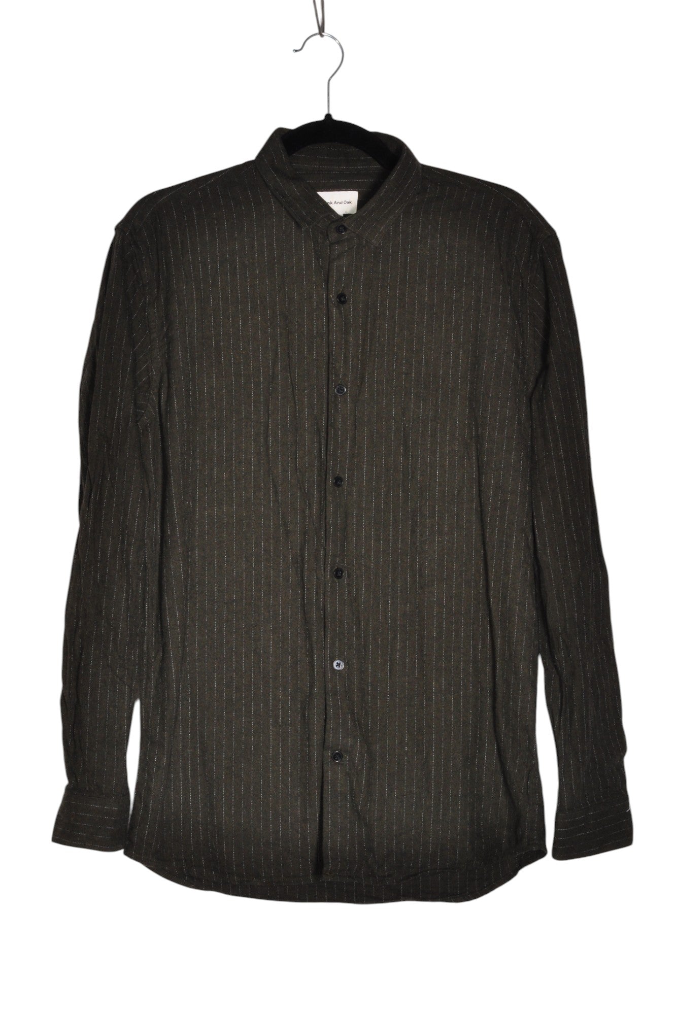 FRANK & OAK Men Button Down Tops Regular fit in Green - Size S | 21.2 $ KOOP