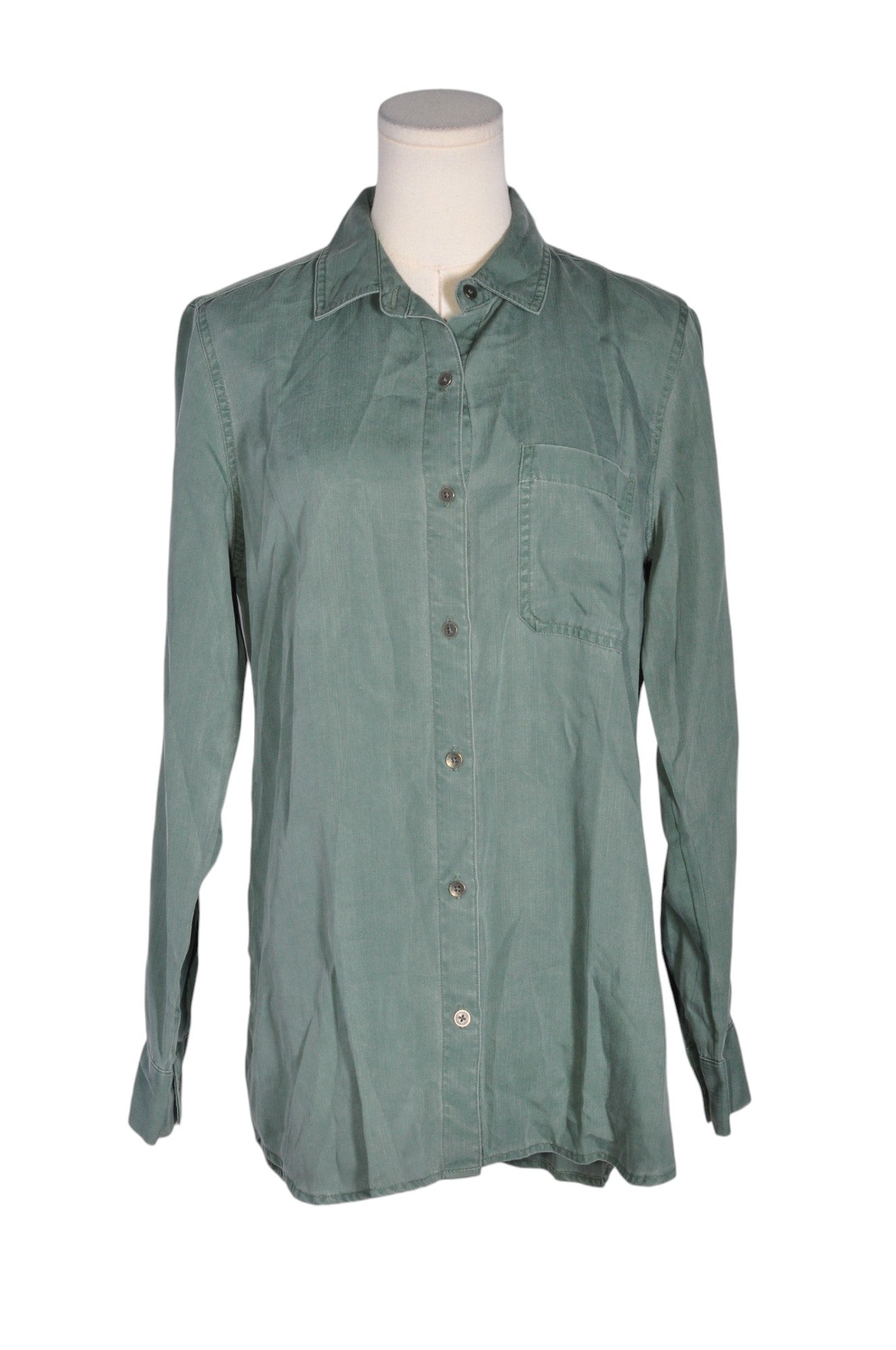 OLD NAVY Women Button Down Tops Regular fit in Green - Size S | 19.99 $ KOOP