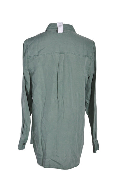 OLD NAVY Women Button Down Tops Regular fit in Green - Size S | 19.99 $ KOOP