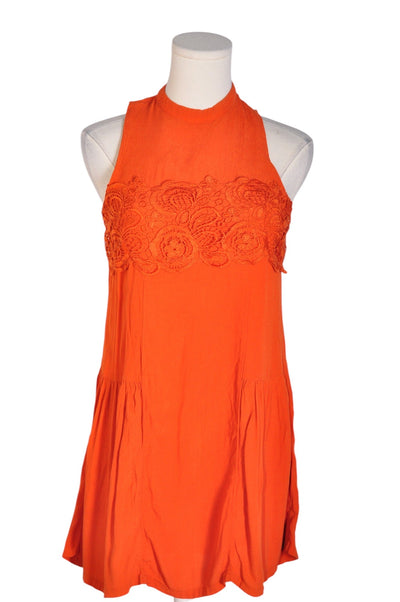 UNBRANDED Women A-Line Dresses Regular fit in Orange - Size S | 13.25 $ KOOP