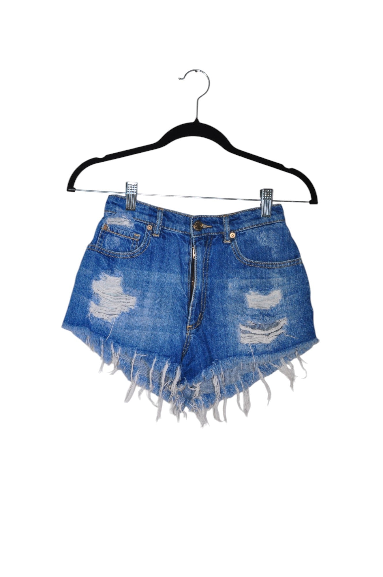 GARAGE Women Denim Shorts Regular fit in Blue - Size 4 | 13.2 $ KOOP