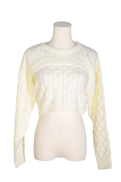 SHEIN Women Sweaters Regular fit in Beige - Size 38 | 9.99 $ KOOP