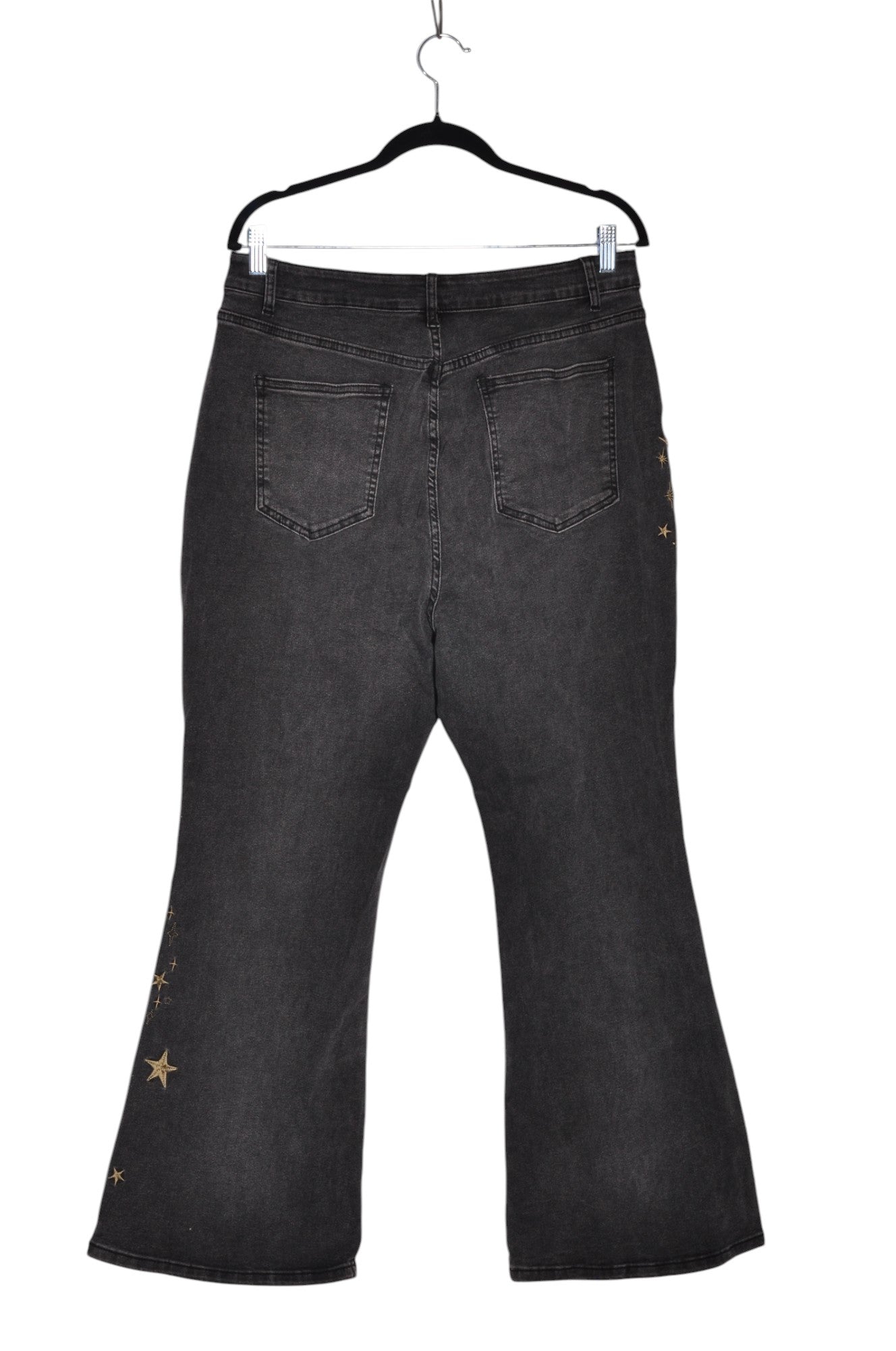 CIDER Women Flared Jeans Regular fit in Black - Size XL | 14.5 $ KOOP