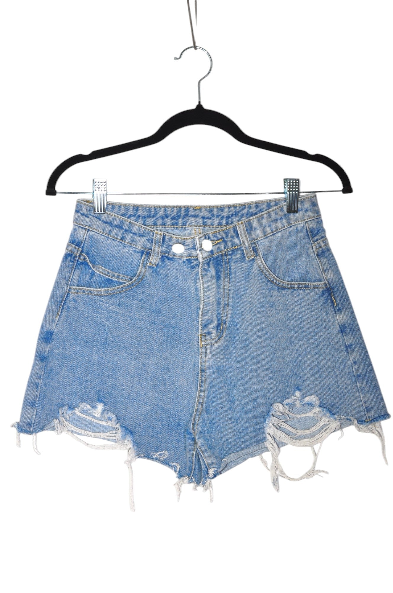 UNBRANDED Women Denim Shorts Regular fit in Blue - Size 4 | 12.3 $ KOOP