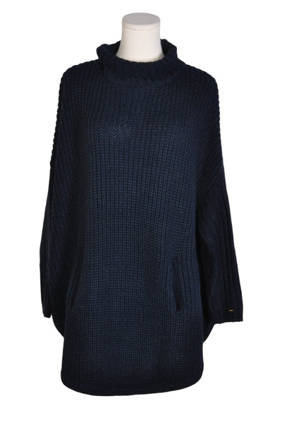 TOMMY HILFIGER Women Turtleneck Tops Regular fit in Blue - Size L | 21.5 $ KOOP