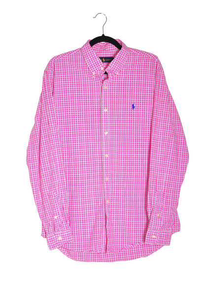 RALPH LAUREN Men Button Down Tops Regular fit in Pink - Size M | 39.99 $ KOOP