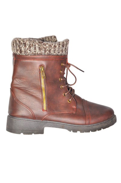 STREETWEAR SOCIETY Women Boots Regular fit in Brown - Size 19 | 15 $ KOOP