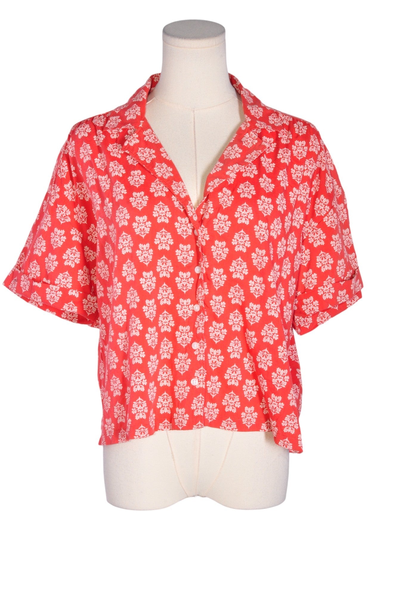 OLD NAVY Women Button Down Tops Regular fit in Red - Size M | 13.99 $ KOOP
