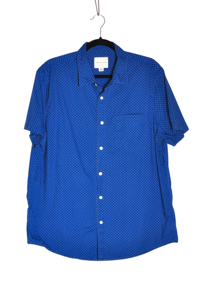 AMERICAN EAGLE Men Button Down Tops Regular fit in Blue - Size L | 18.99 $ KOOP