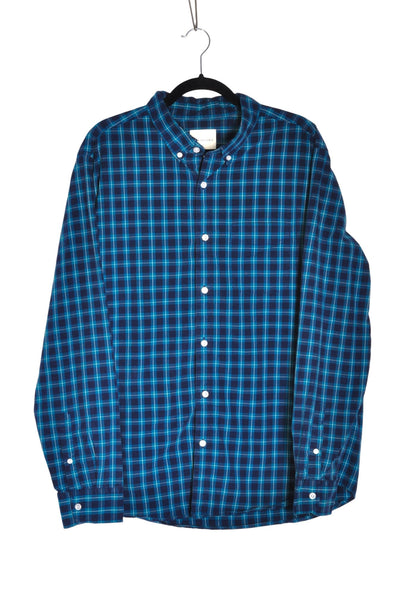 AMERICAN EAGLE Men Button Down Tops Regular fit in Blue - Size XL | 18.99 $ KOOP