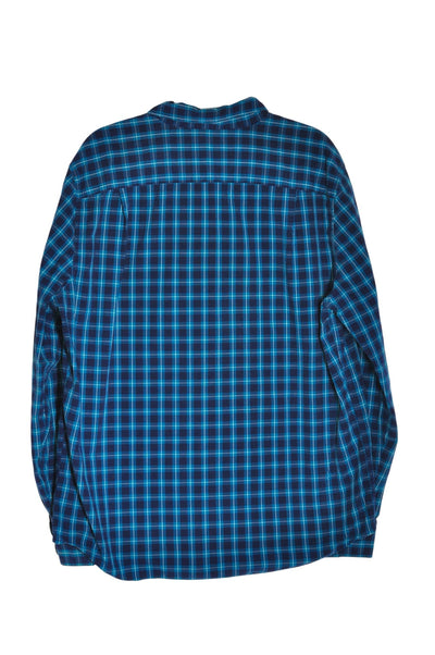 AMERICAN EAGLE Men Button Down Tops Regular fit in Blue - Size XL | 18.99 $ KOOP