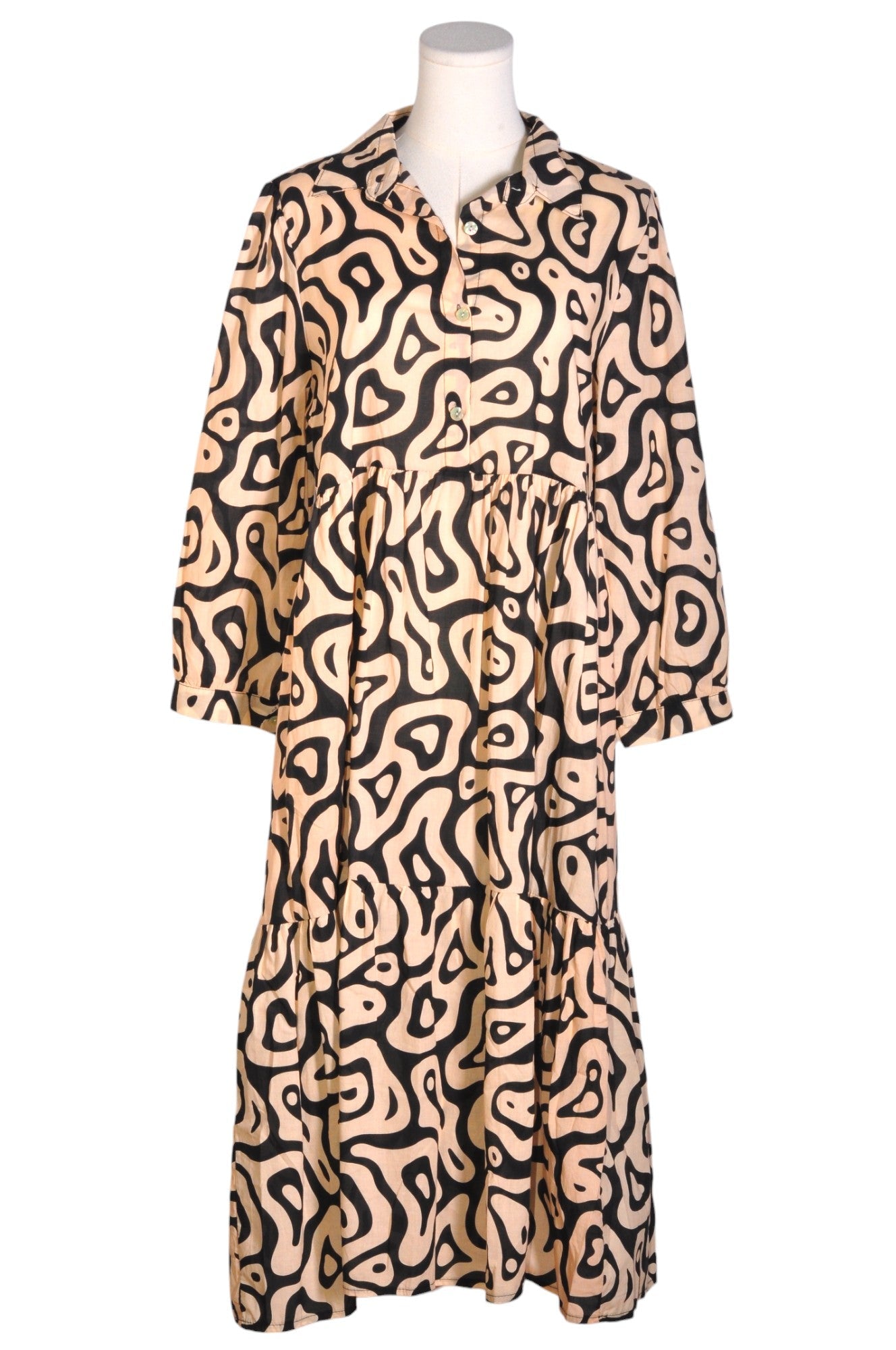 NICCI Women A-Line Dresses Regular fit in Beige - Size 17 | 15 $ KOOP