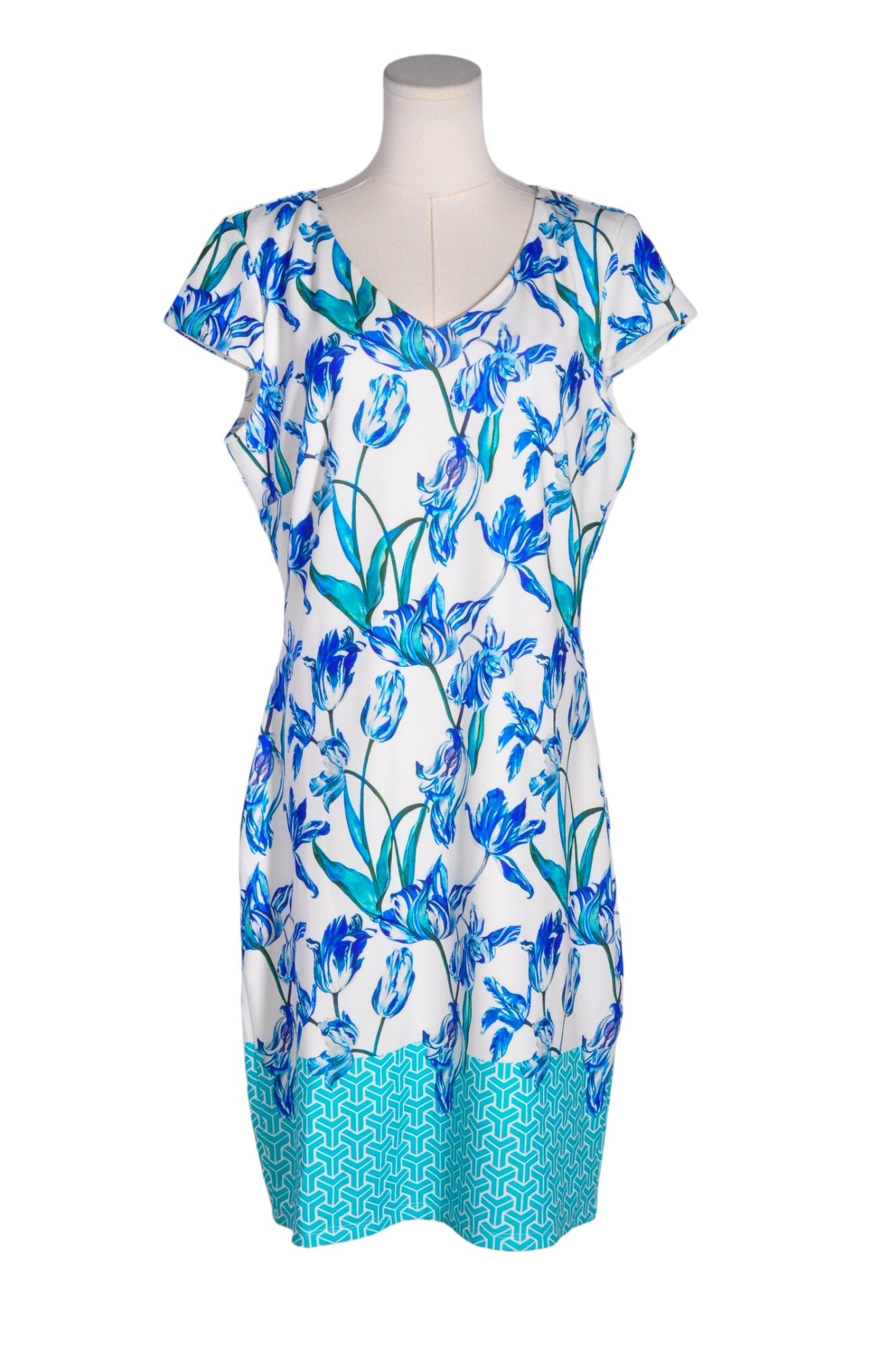 SMASHED LEMON Women Midi Dresses Regular fit in Blue - Size 14 | 32.29 $ KOOP