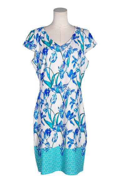 SMASHED LEMON Women Midi Dresses Regular fit in Blue - Size 14 | 32.29 $ KOOP