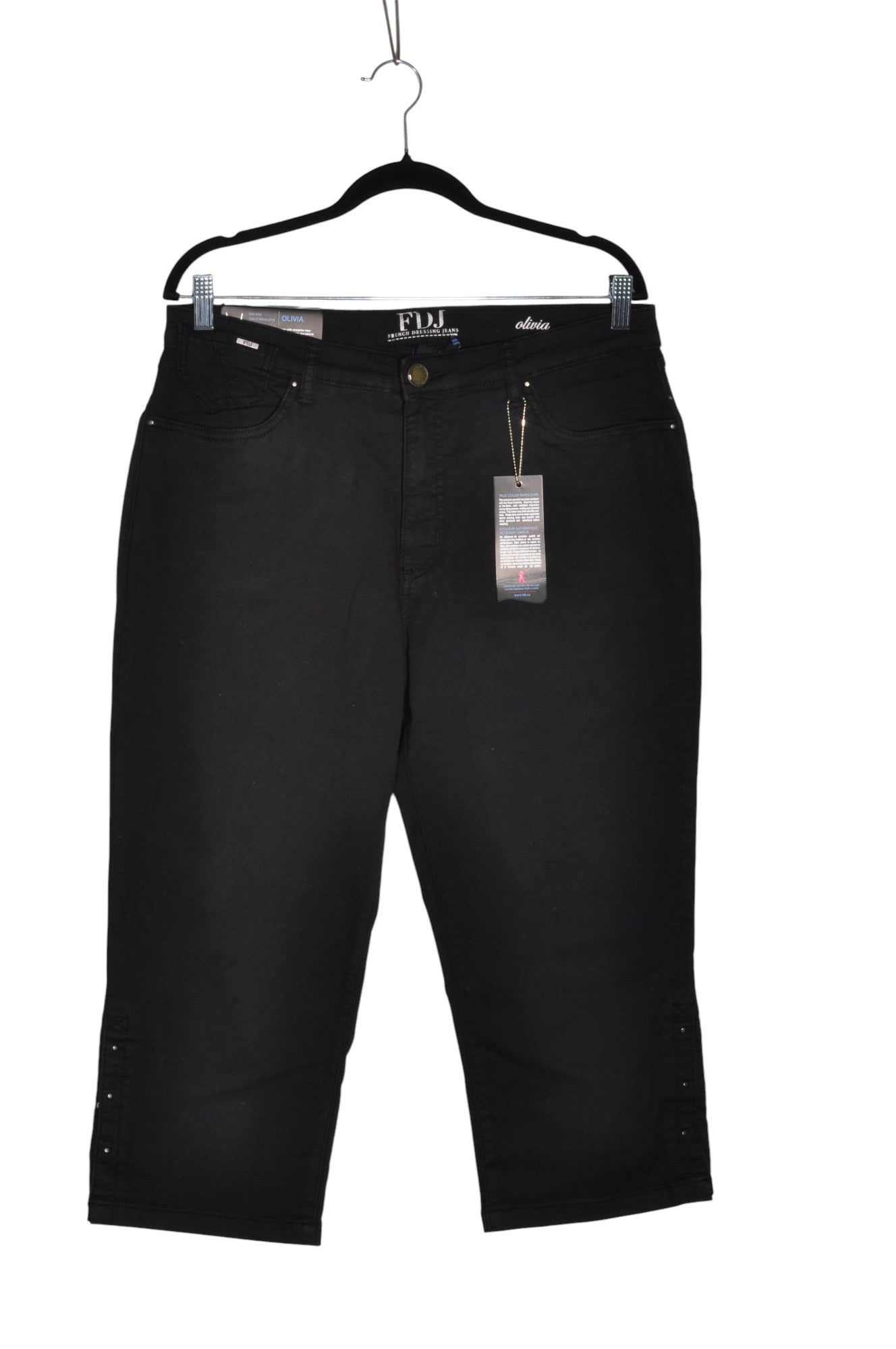 FDJ Women Straight-Legged Jeans Regular fit in Black - Size 16 | 24.3 $ KOOP