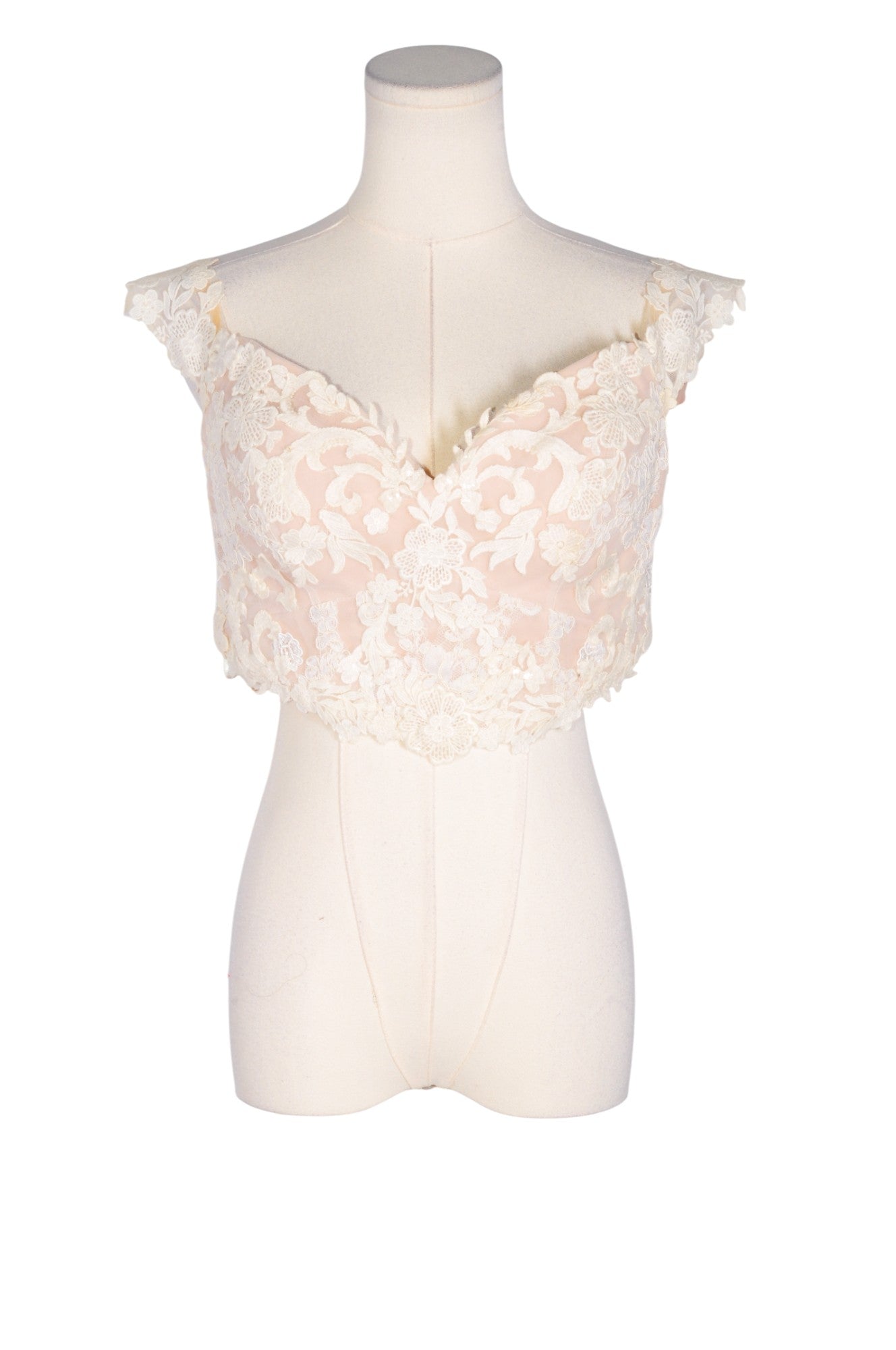 UNBRANDED Women Crop Tops Regular fit in White - Size L | 22.3 $ KOOP