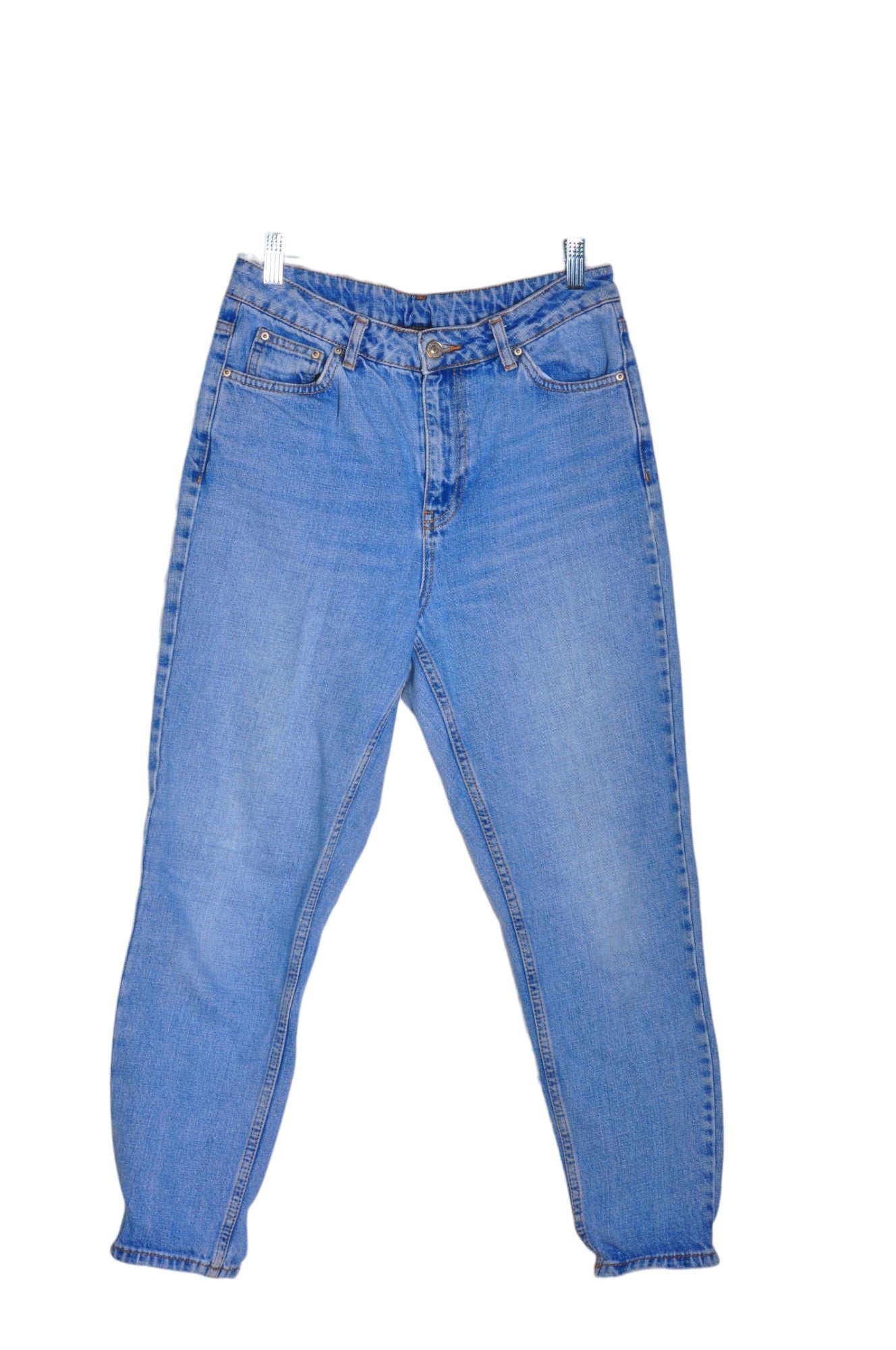 TOPSHOP Women Straight-Legged Jeans Regular fit in Blue - Size 28 | 17.8 $ KOOP