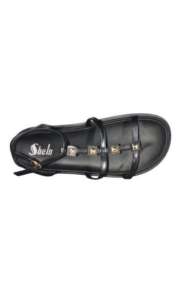 SHEIN Women Sandals Regular fit in Black - Size 42 | 10.5 $ KOOP