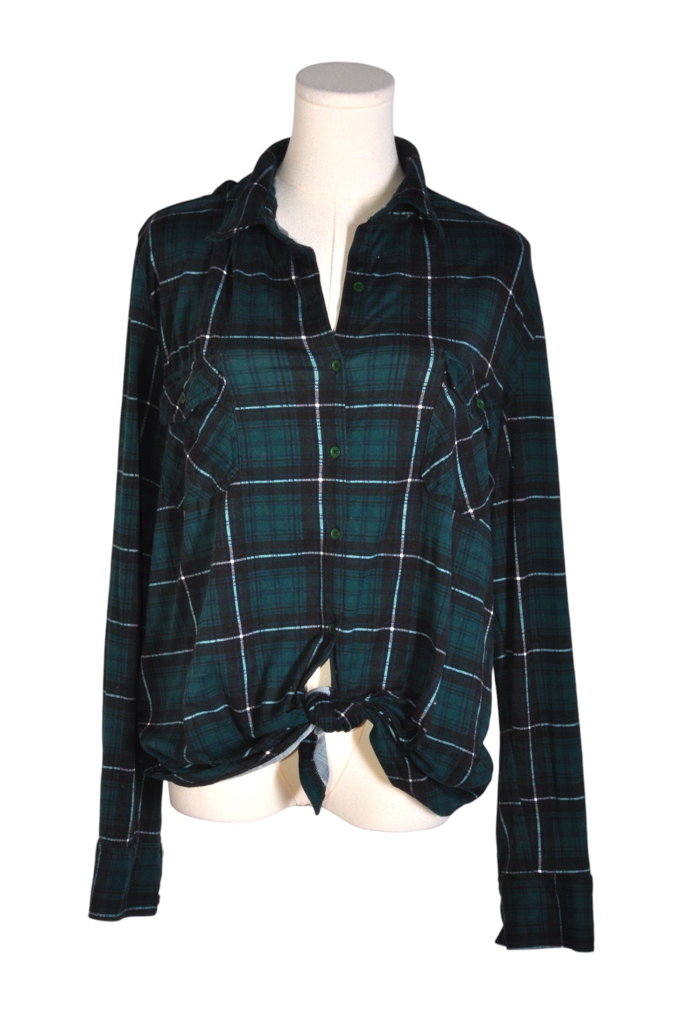 GEORGE Women Button Down Tops Regular fit in Green - Size L | 11.39 $ KOOP