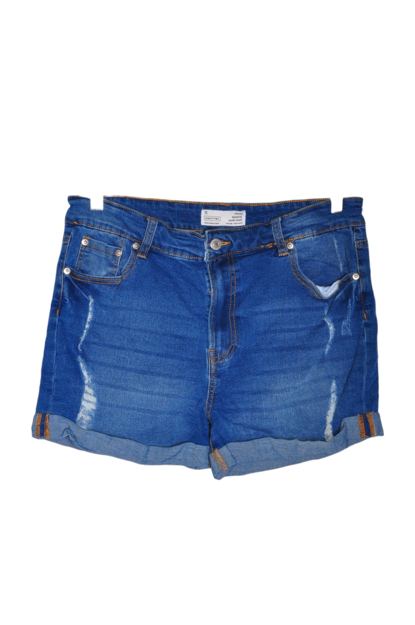 ARDENE Women Denim Shorts Regular fit in Blue - Size 7 | 10.99 $ KOOP