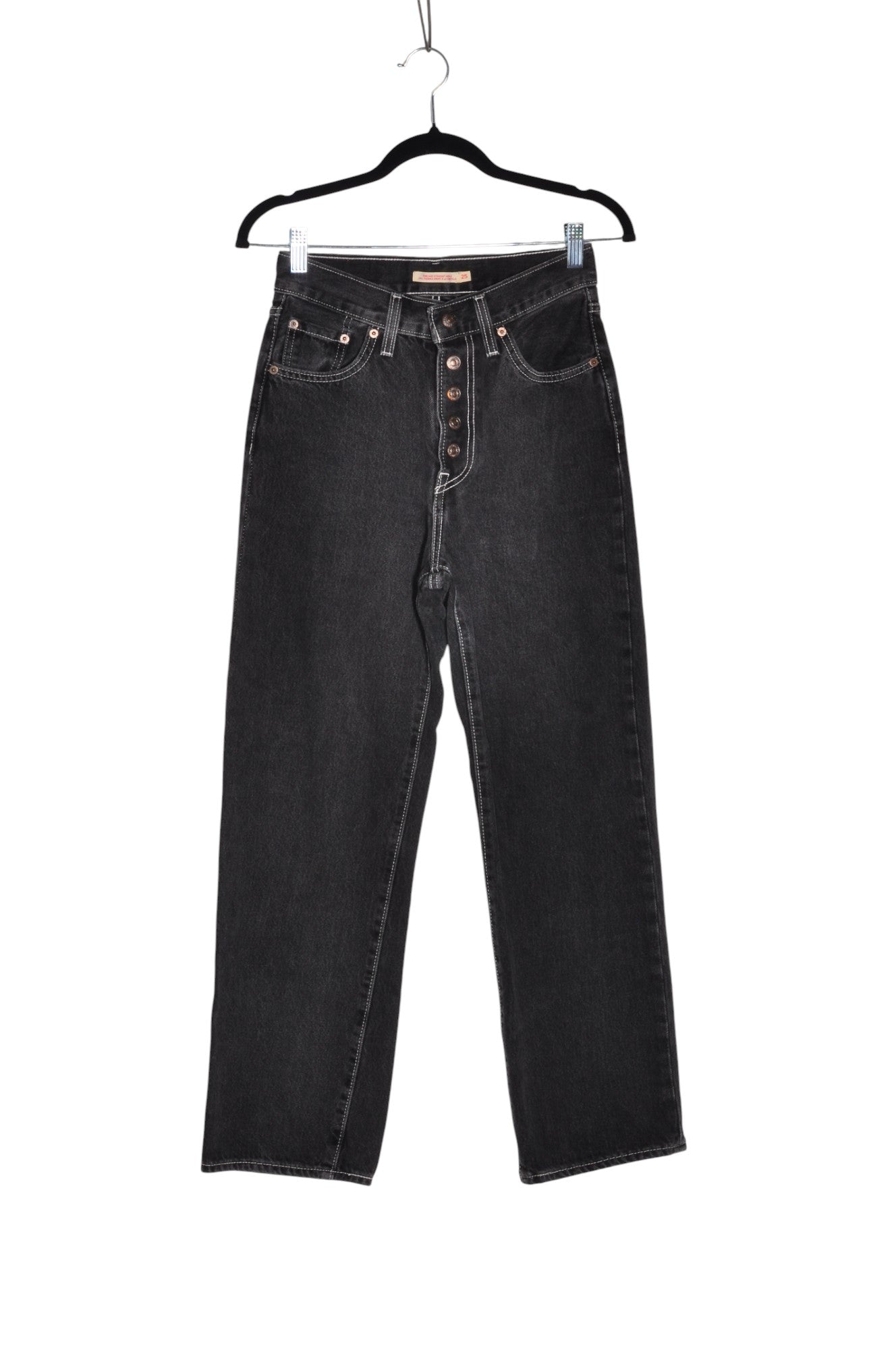 LEVI'S Women High-Waisted Jeans Regular fit in Black - Size 25 | 29.99 $ KOOP