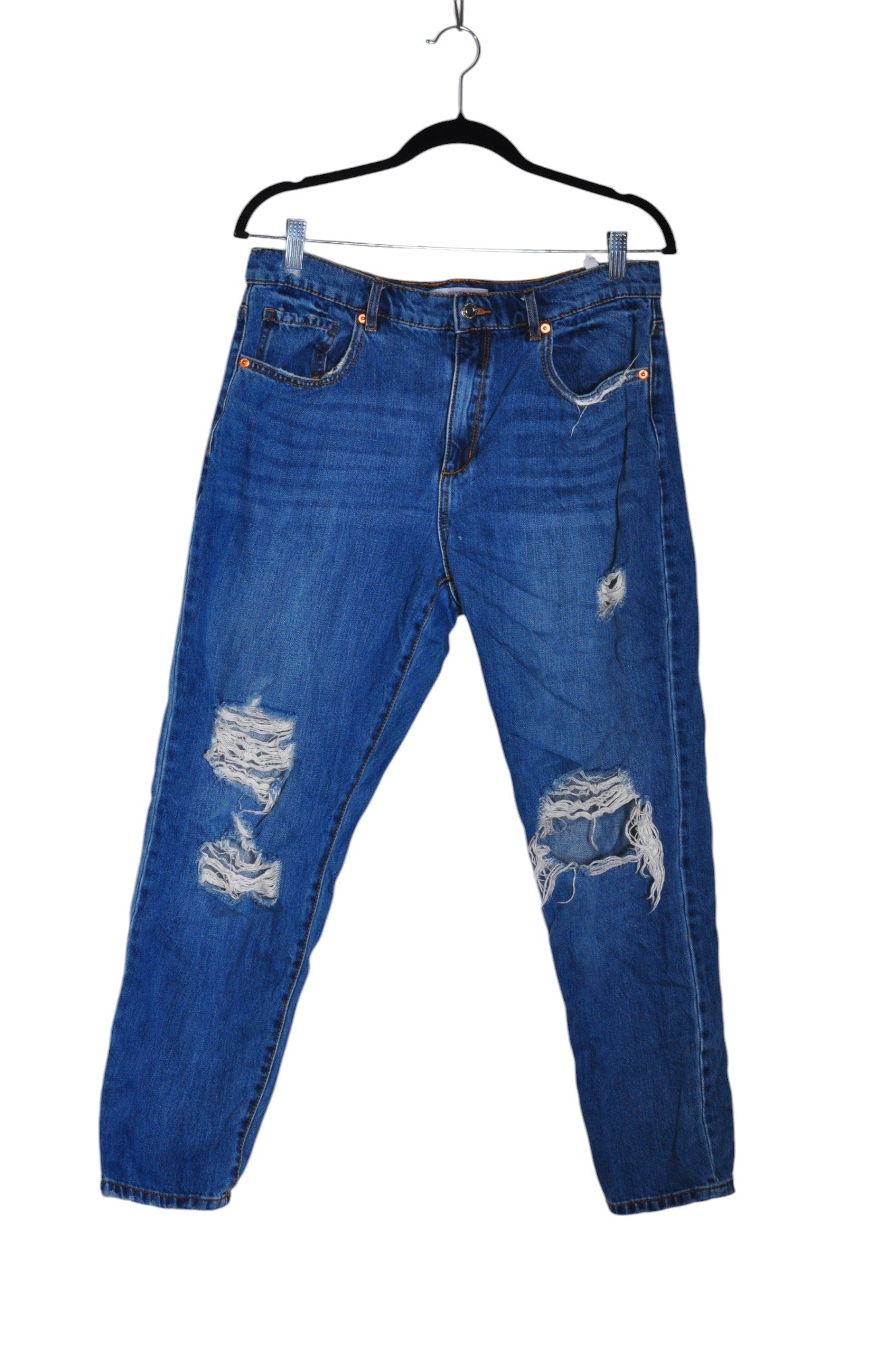 DYNAMITE Women Straight-Legged Jeans Regular fit in Blue - Size 30 | 17.55 $ KOOP