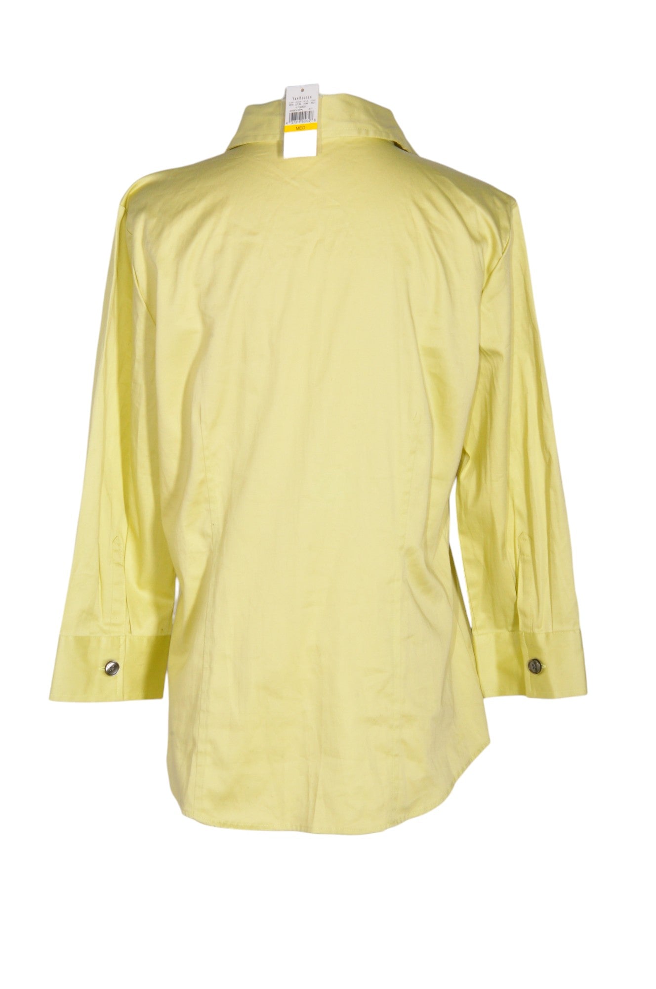 VAN HEUSEN Women Button Down Tops Regular fit in Yellow - Size M | 19.99 $ KOOP