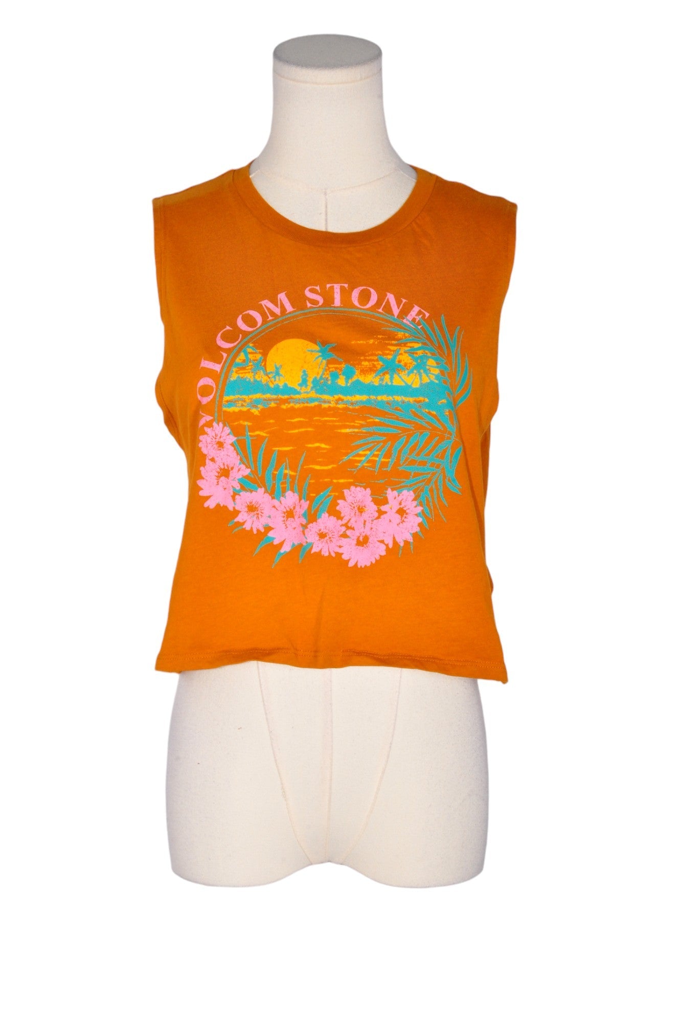 VOLCOM Women Tank Tops Regular fit in Orange - Size M | 19.99 $ KOOP