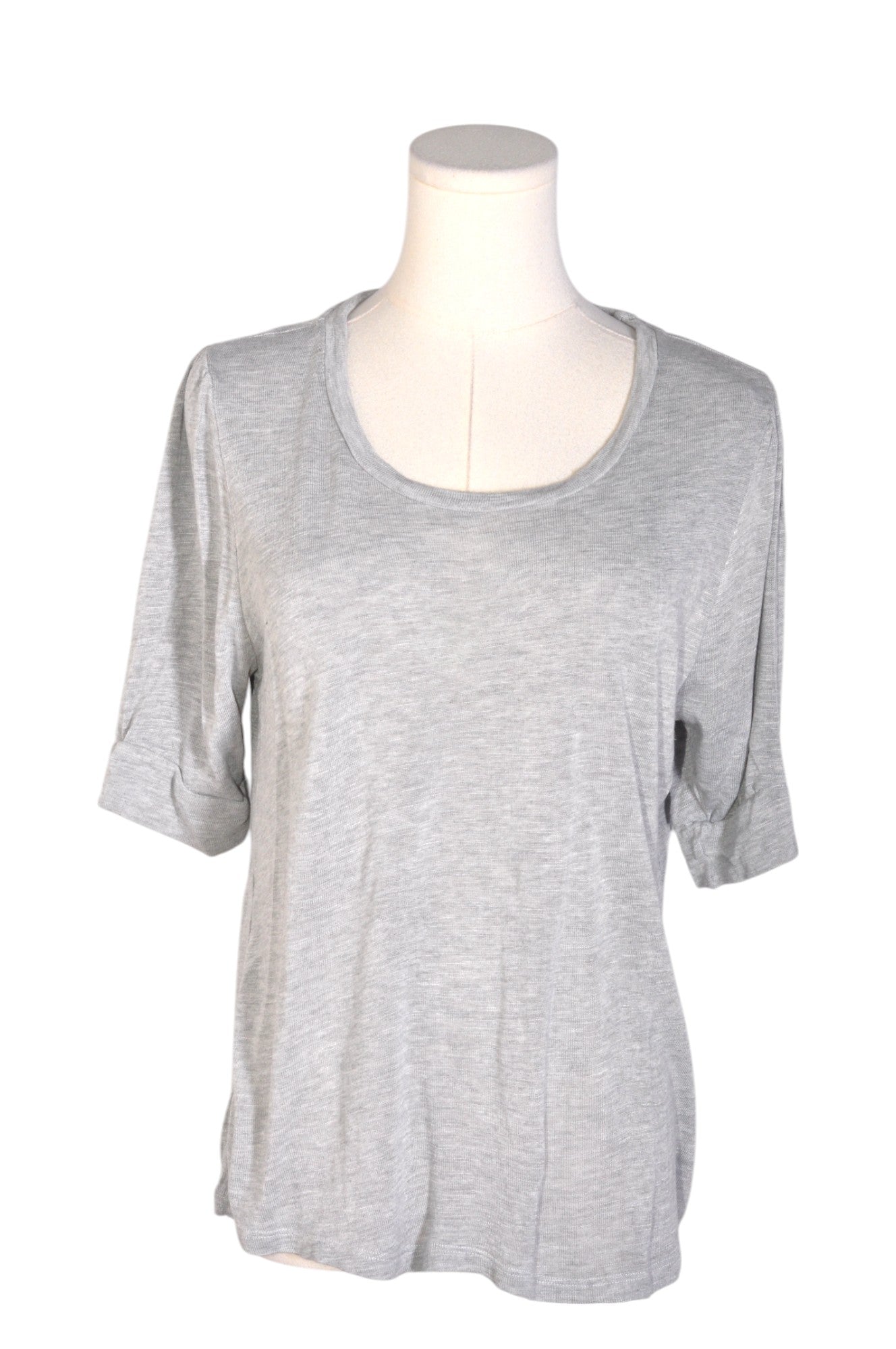 H&M Women T-Shirts Regular fit in Gray - Size M | 9.99 $ KOOP