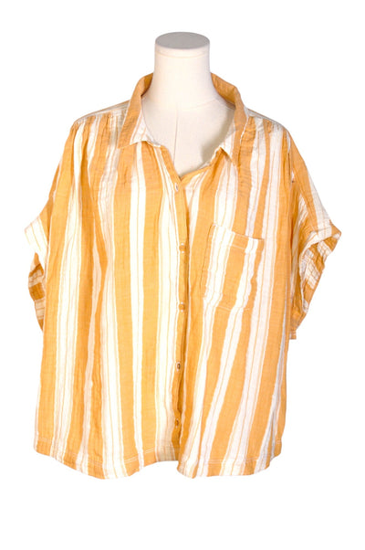 OLD NAVY Women Button Down Tops Regular fit in Orange - Size 2X | 12.99 $ KOOP