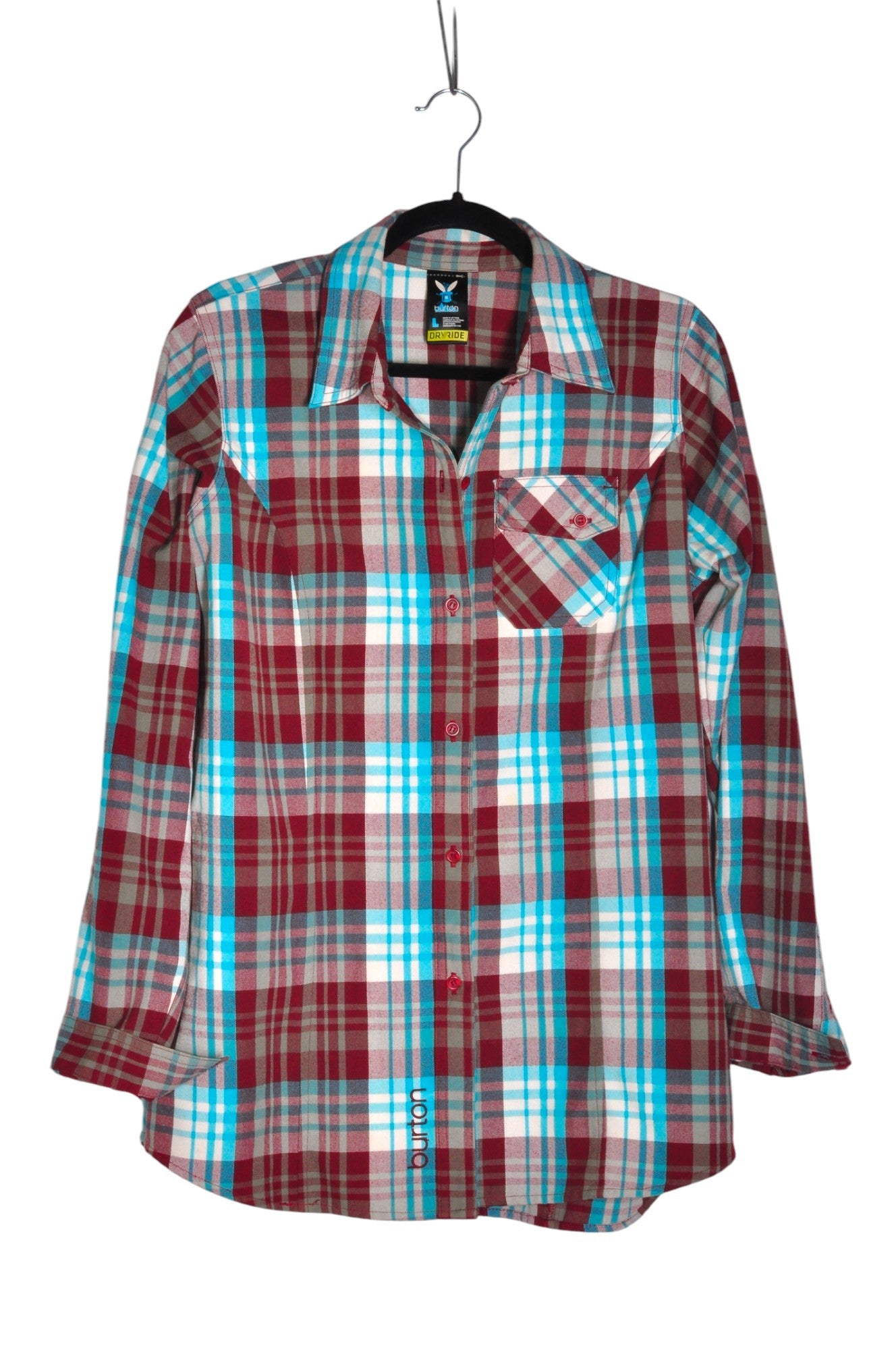 BURTON Men Button Down Tops Regular fit in Red - Size L | 17.89 $ KOOP