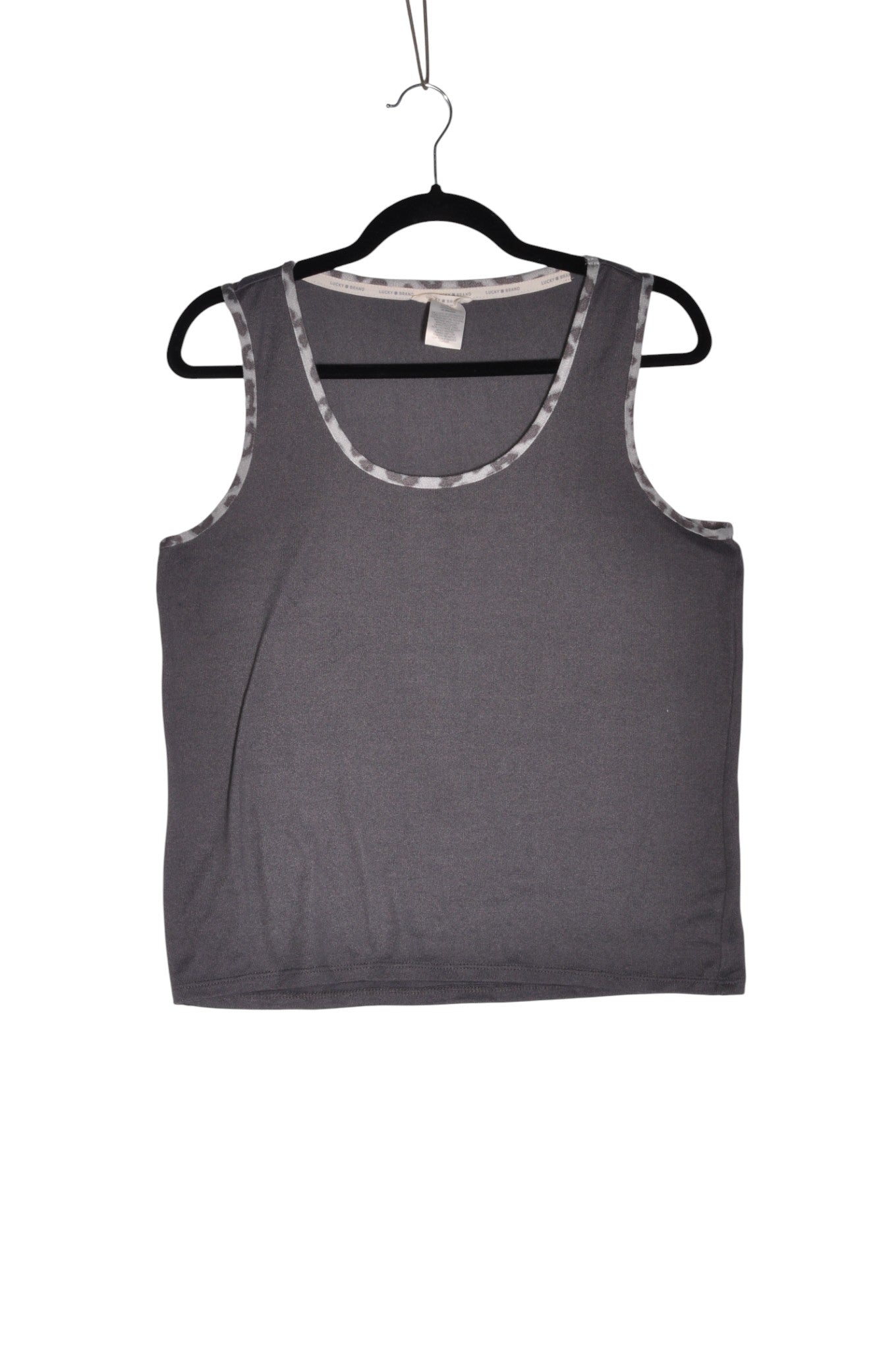 LUCKY BRAND Women Tank Tops Regular fit in Gray - Size M | 14.4 $ KOOP