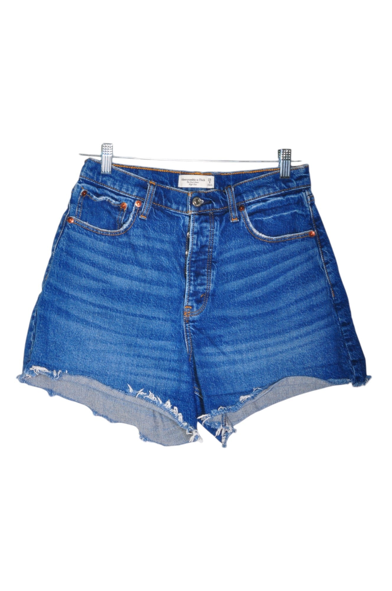 ABERCROMBIE & FITCH Women Denim Shorts Regular fit in Blue - Size 29 | 23.29 $ KOOP