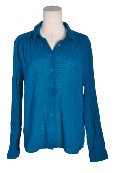 NORTHERN REFLECTIONS Women Button Down Tops Regular fit in Blue - Size L | 19.99 $ KOOP