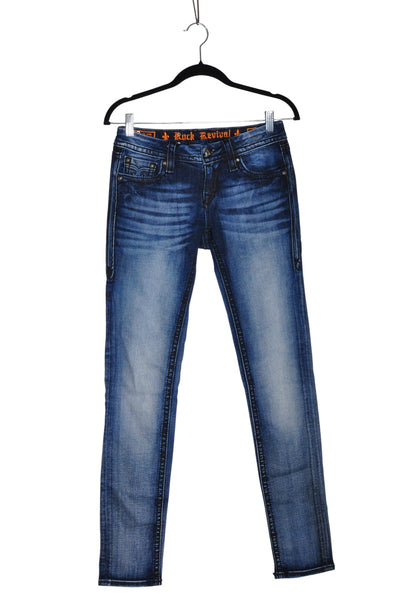 ROCK REVIVAL Women Straight-Legged Jeans Regular fit in Blue - Size 27 | 69.99 $ KOOP