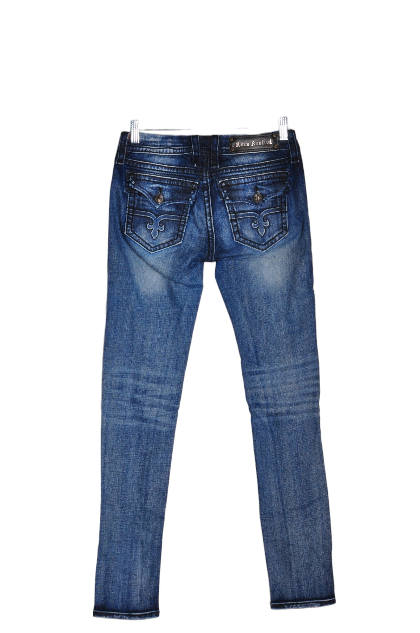 ROCK REVIVAL Women Straight-Legged Jeans Regular fit in Blue - Size 27 | 69.99 $ KOOP