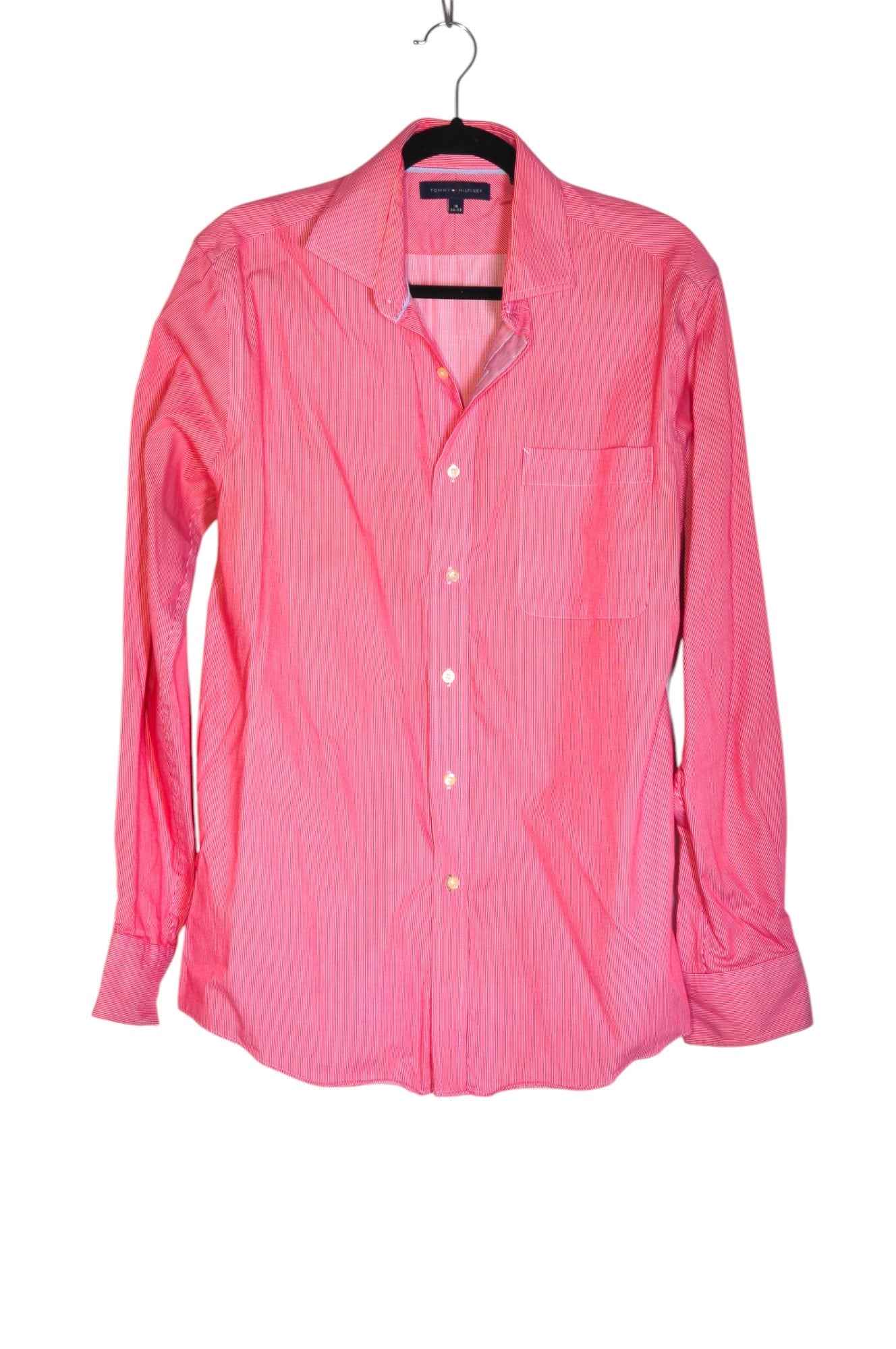 TOMMY HILFIGER Men Button Down Tops Regular fit in Red - Size M | 21.5 $ KOOP